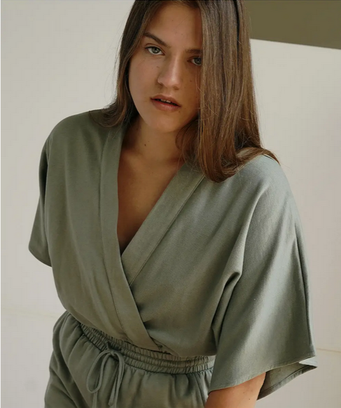 Organic Hemp Crop Kimono